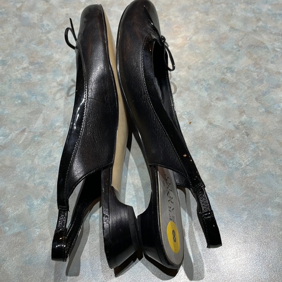 Franco Sarto black leather sling backs (sz 8) - Picture 3 of 14